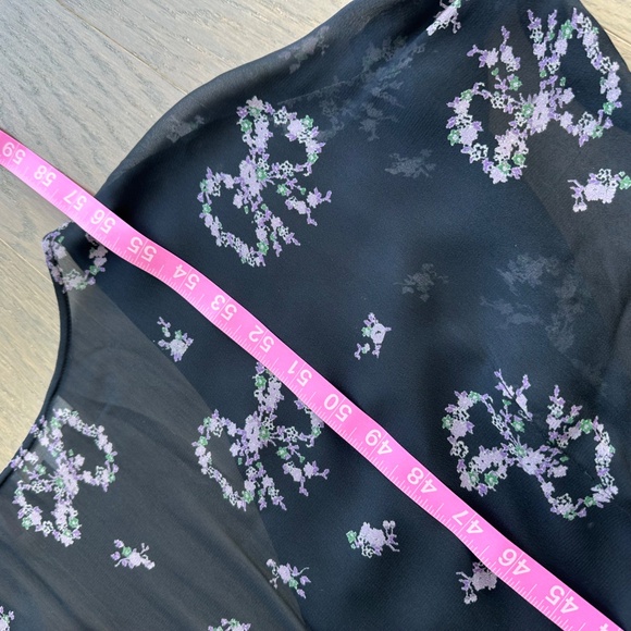 LoveShackFancy Kover Navy Midnight Blue Bow Print Dress - Size 8 - EUC - Picture 11 of 12